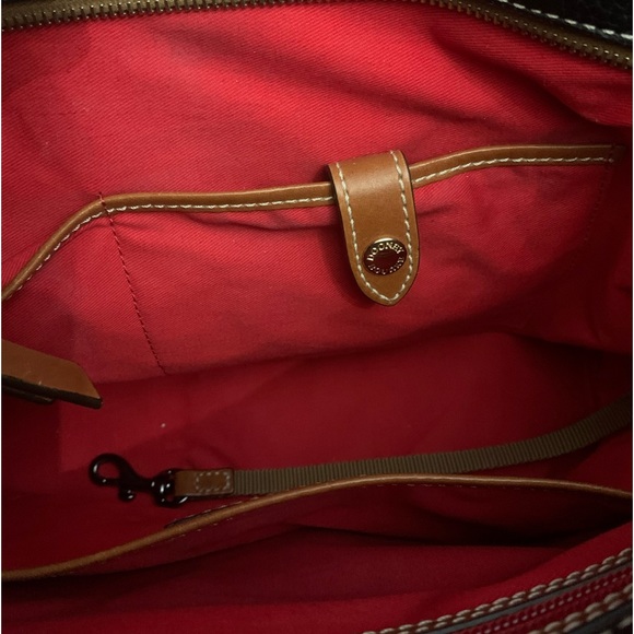 Dooney & Bourke Black Pebbled Leather Lexington Tote Bag - Picture 13 of 15